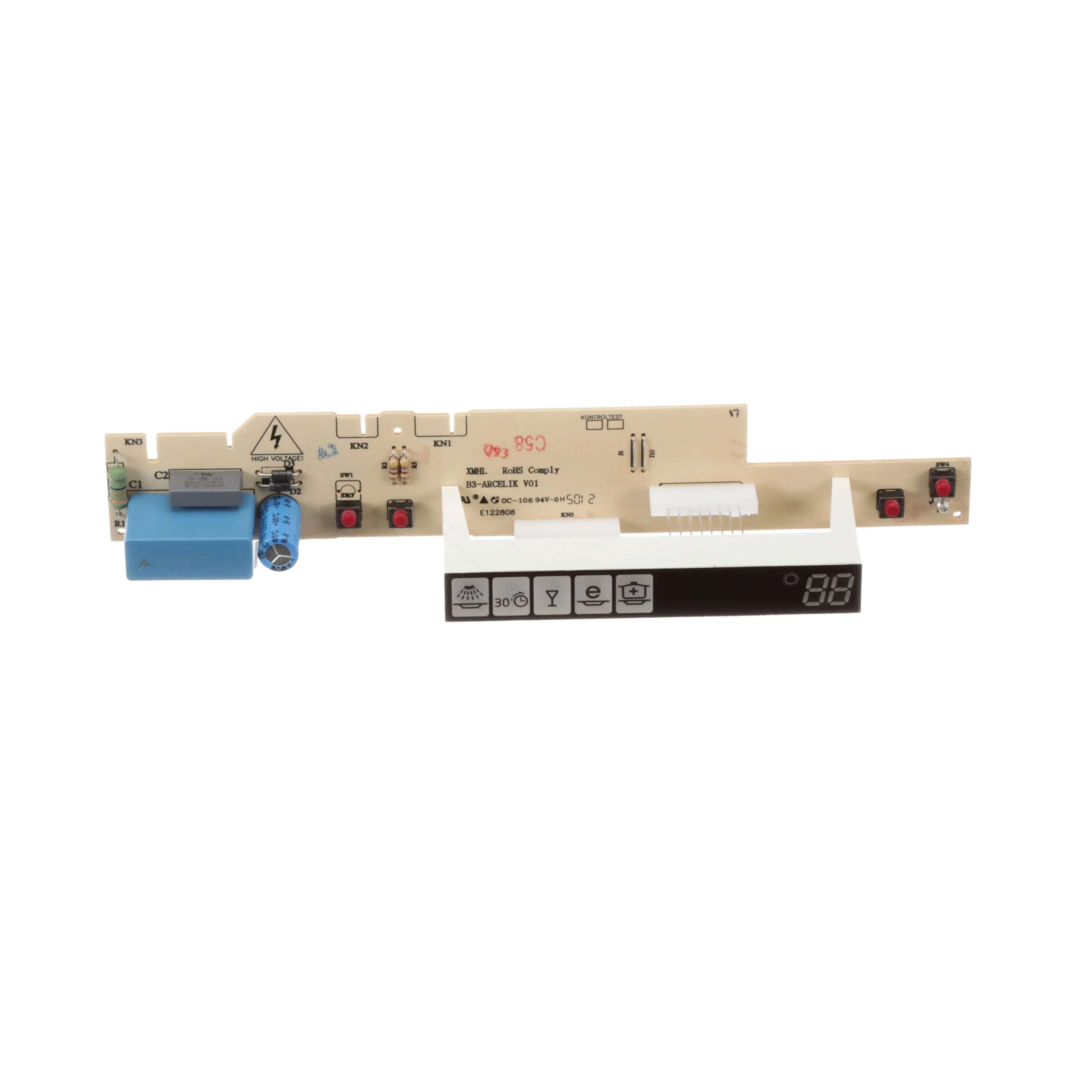 Beko 7666689542 Dishwasher Display Card